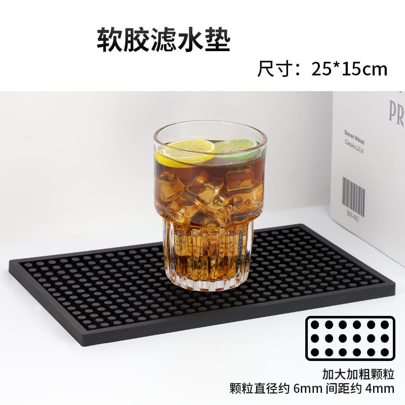 Thickened PVC Bar Mat Non-Slip Drainage Mat for Coffee Milk Tea Shops Bars Cold and Heat Resistant In Stock Fast Shipping