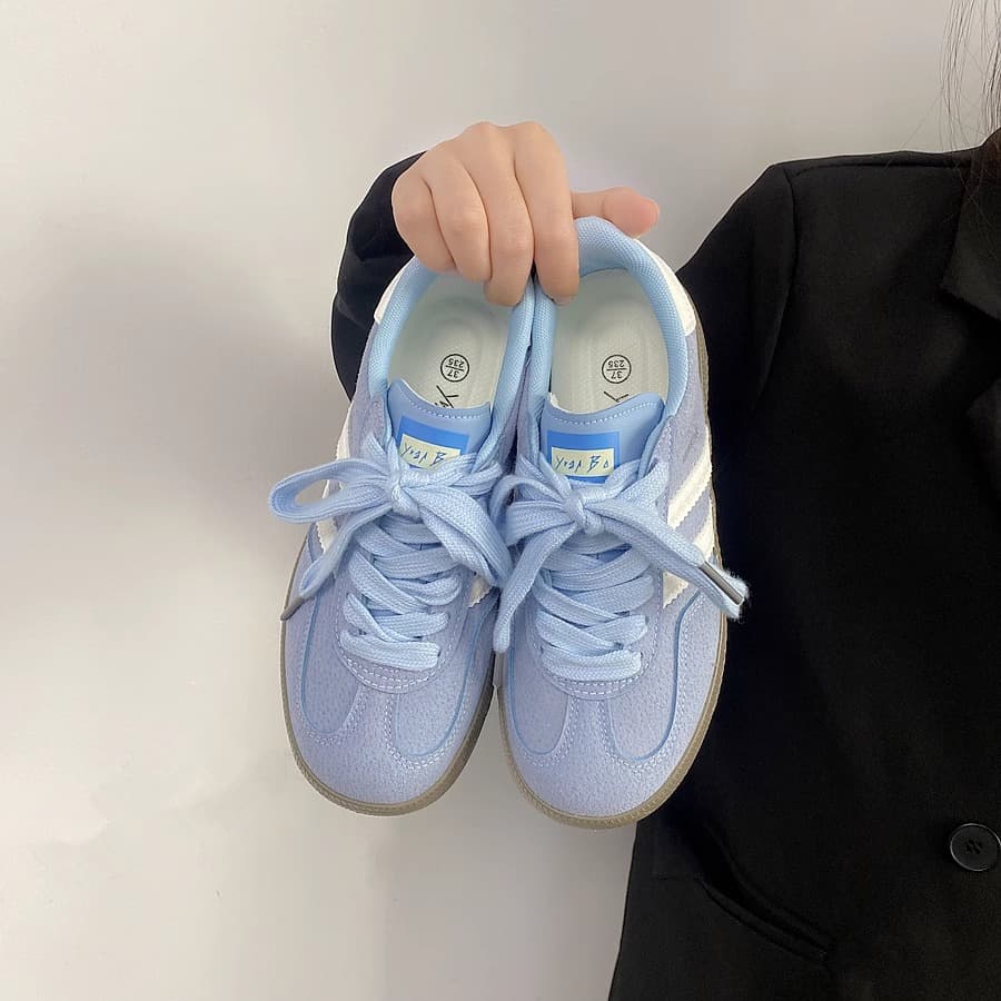 Hong Kong style retro niche German training shoes women's 2026 summer new popular white sneakers versatile breathable casual sneakers