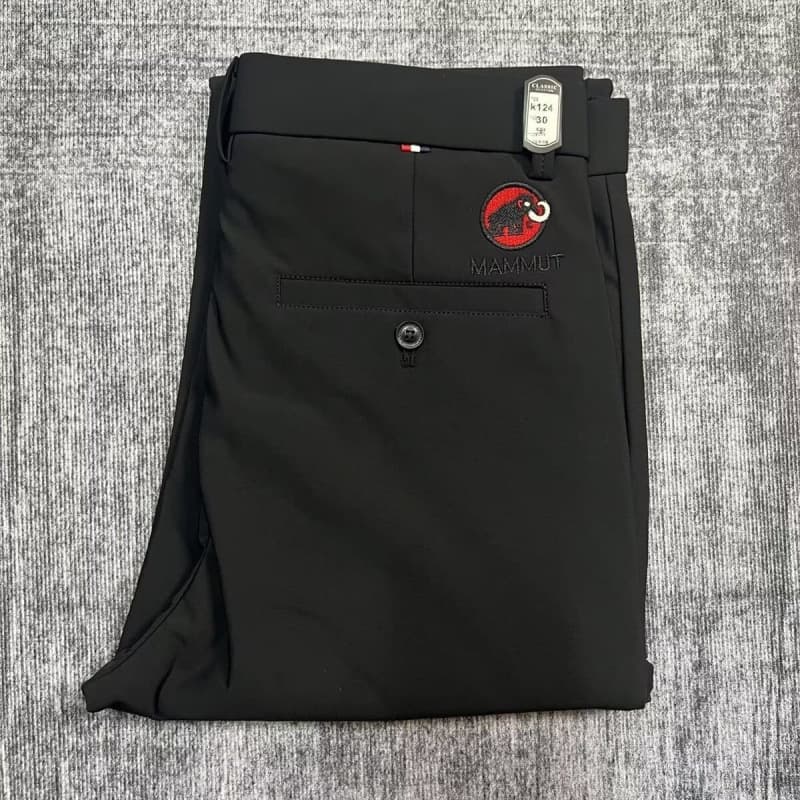 Men's Suit Trousers Summer Thin Black Straight-Leg Long Pants 2025 New Ice Silk Stretch Business Casual Pants