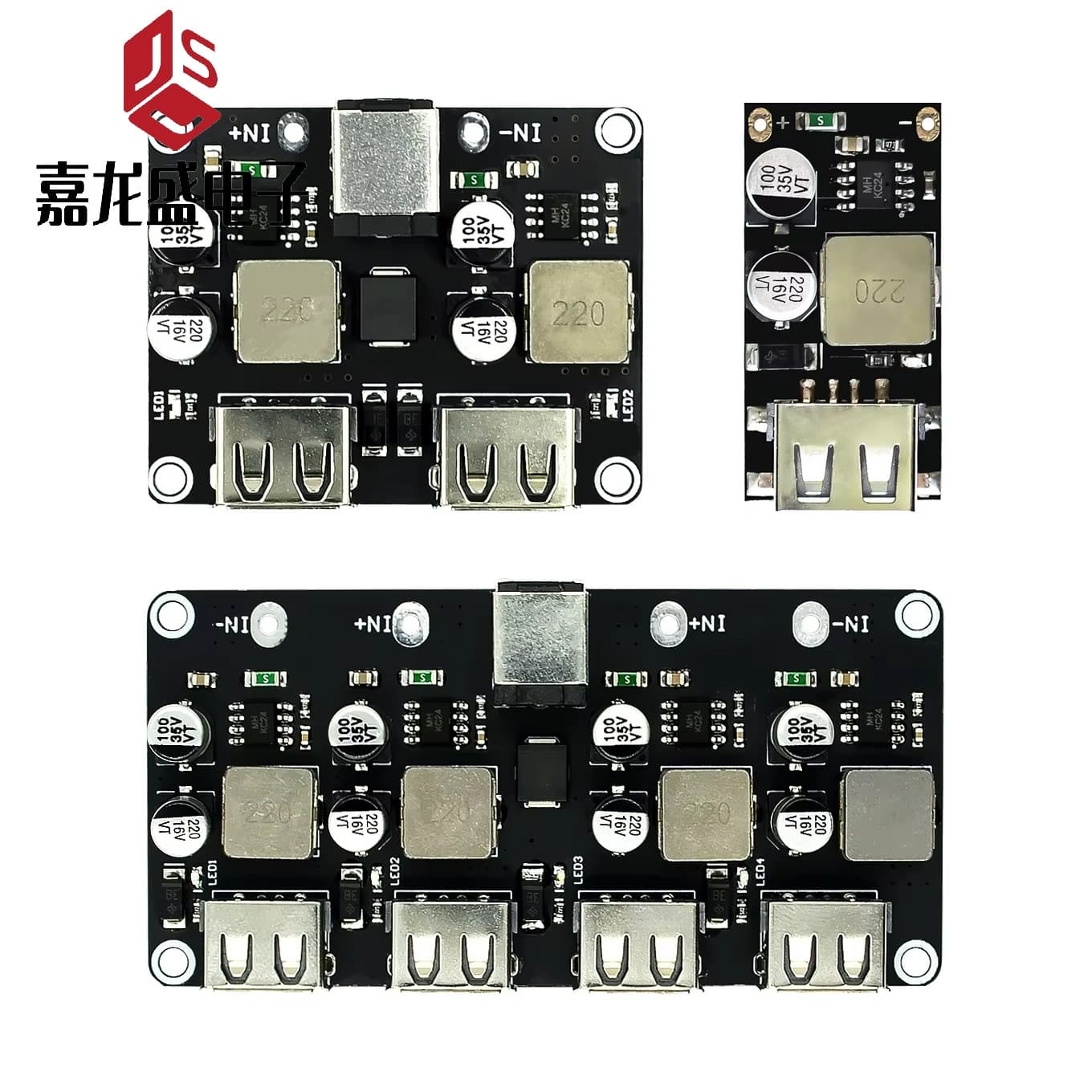 DC step-down module QC2.0 QC3.0 fast charging USB mobile phone charging board supports Apple Huawei FCP