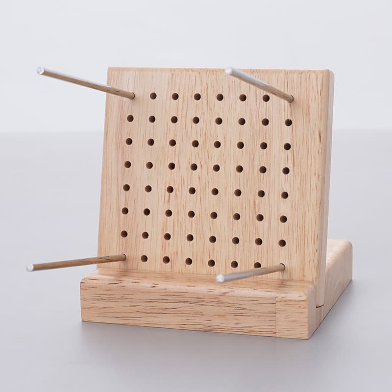 Solid Wood Pegboard, Crochet Pegboard for Grandma, Square Yarn Knitting Board