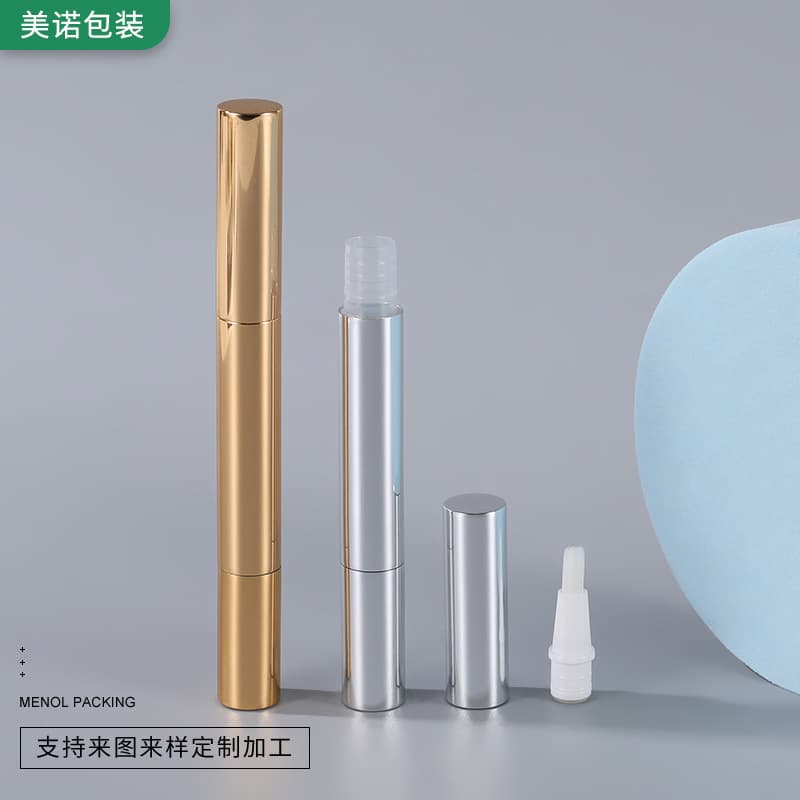 Custom 3ml Set Aluminum Press Pen Packaging Cosmetic Nail Polish Packaging Concealer Pen Cosmetic Packaging Bottle