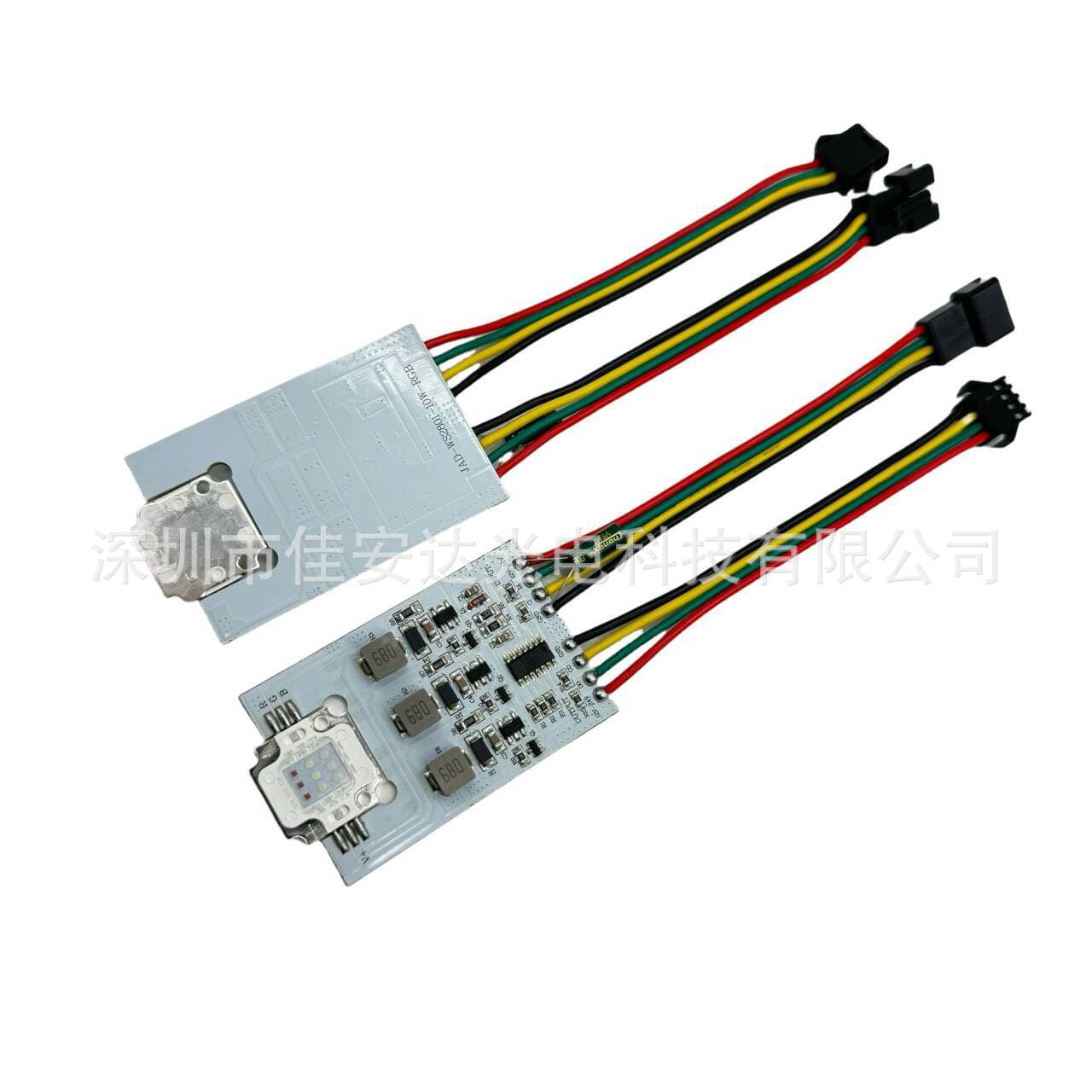 WS2801 Pixel Module High-Power RGB Colorful Point Light Source DC12-24V 10W RGB Full Color Module