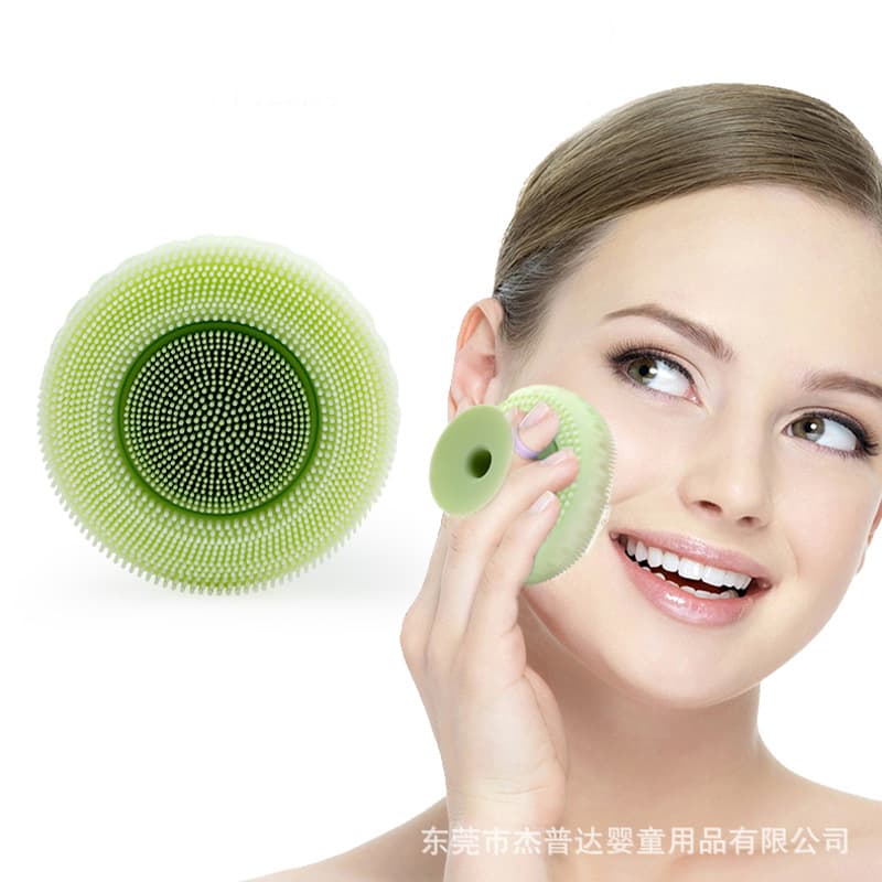 New cross-border product: Silicone facial cleansing brush, 2-in-1 silicone massage and cleansing brush, detachable dual-use silicone facial cleansing brush.