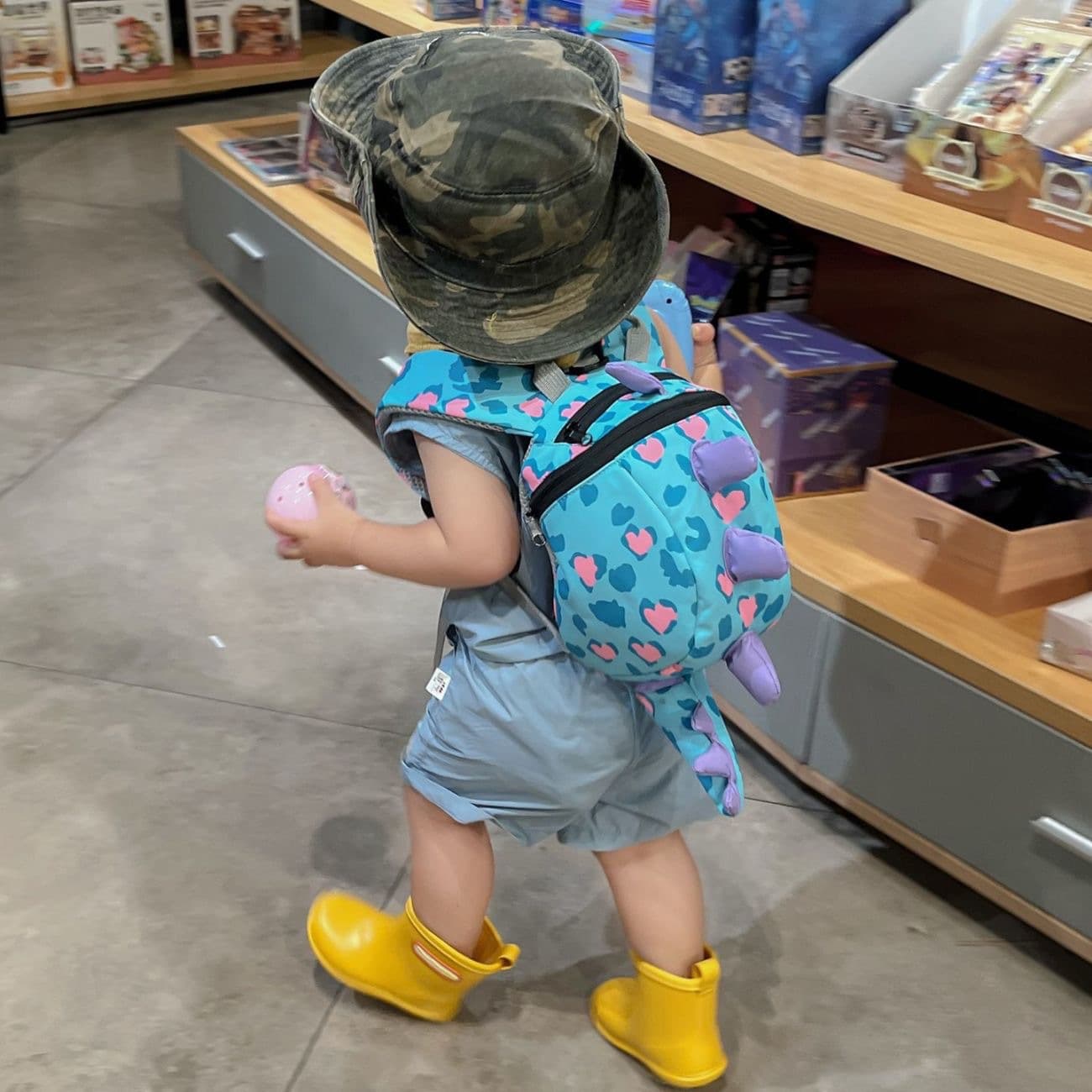 Small 3D Animal Backpack Infant Anti-Lost Mini Backpack Baby Cartoon Backpack Dinosaur