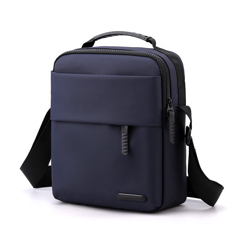 Men's New Style Single Shoulder Bag Sports Casual Canvas Crossbody Vertical Korean Version Oxford Cloth Business Backpack