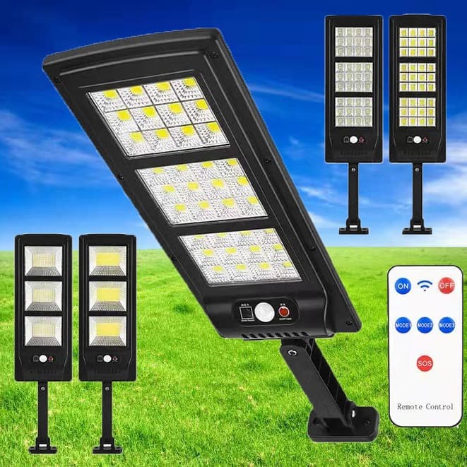 Outdoor solar garden light integrated lighting street light human body induction remote control wall light wholesale