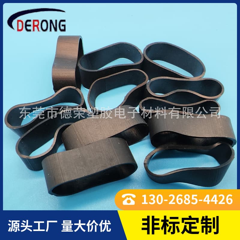 Anti-Static Anti-Aging Rubber Bands Wholesale High Elasticity Eco-Friendly Durable Halogen-Free Bands Rings Black Rubber Rings
