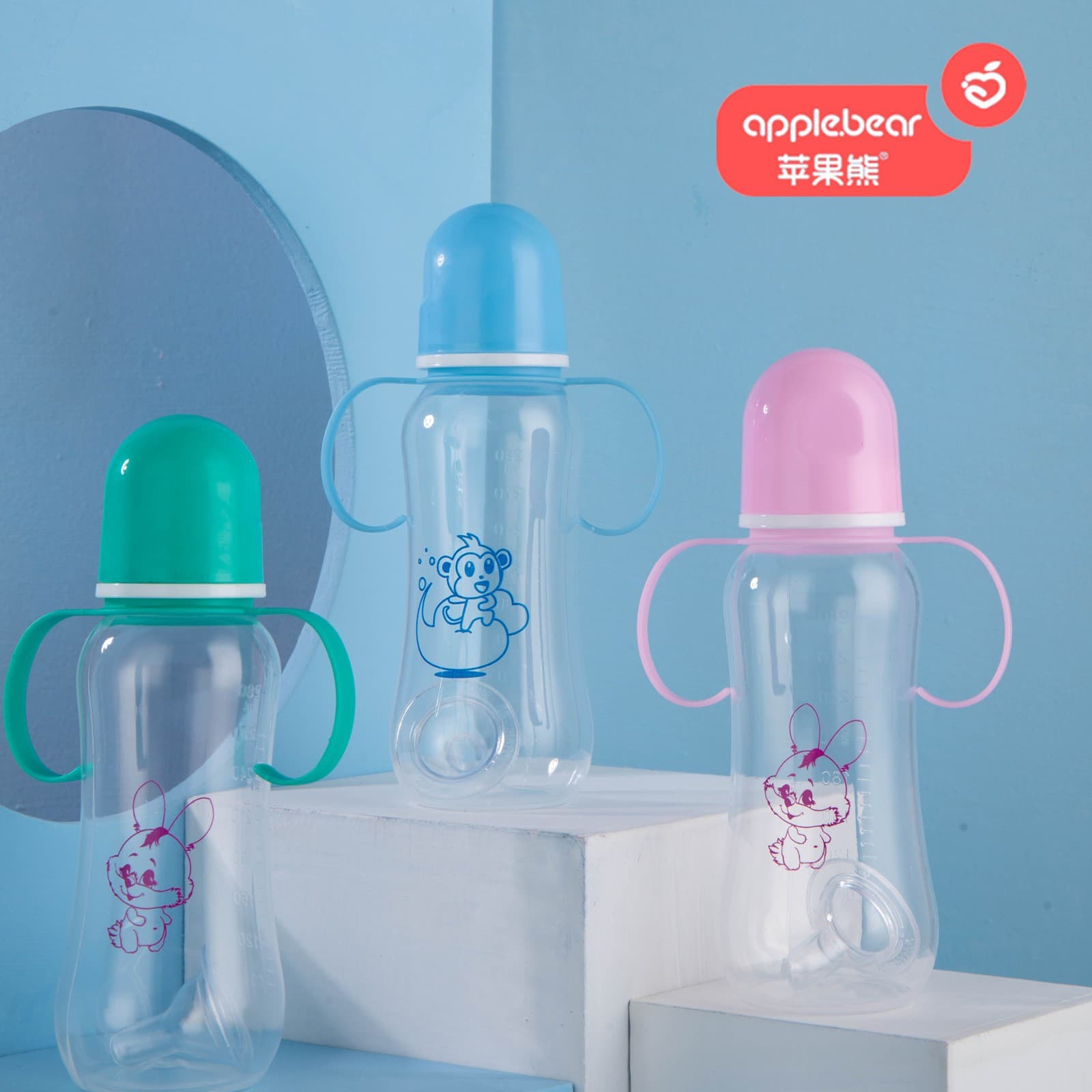 Factory direct wholesale standard-neck pet bottles for kittens and newborn puppies, animal PVC nipple bottles