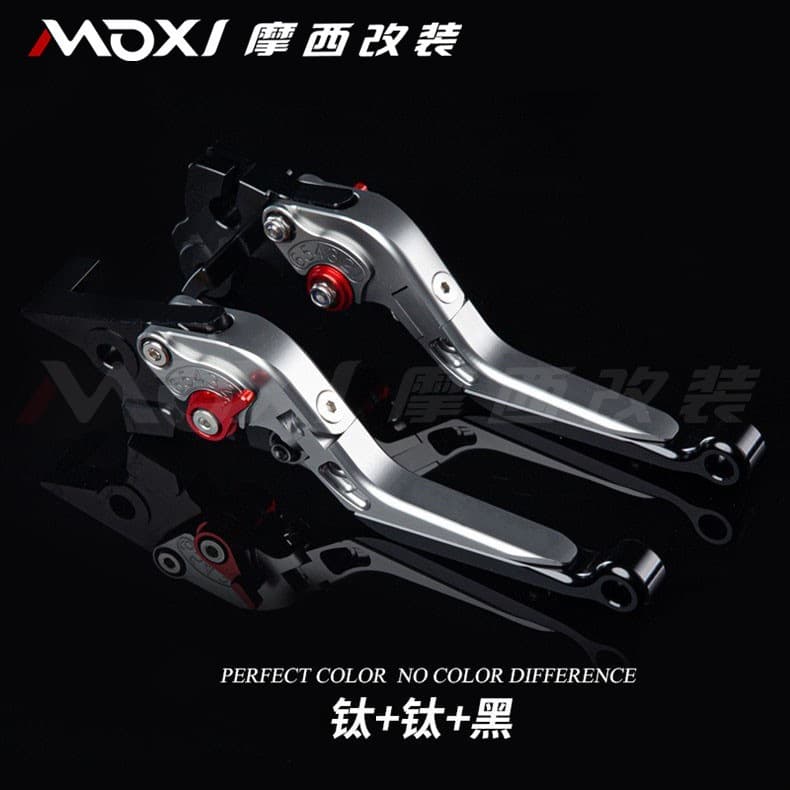 Folding Adjustable Brake Clutch Lever Handle for Zontes 150X Modification, Extendable Anti-Fall Handlebar