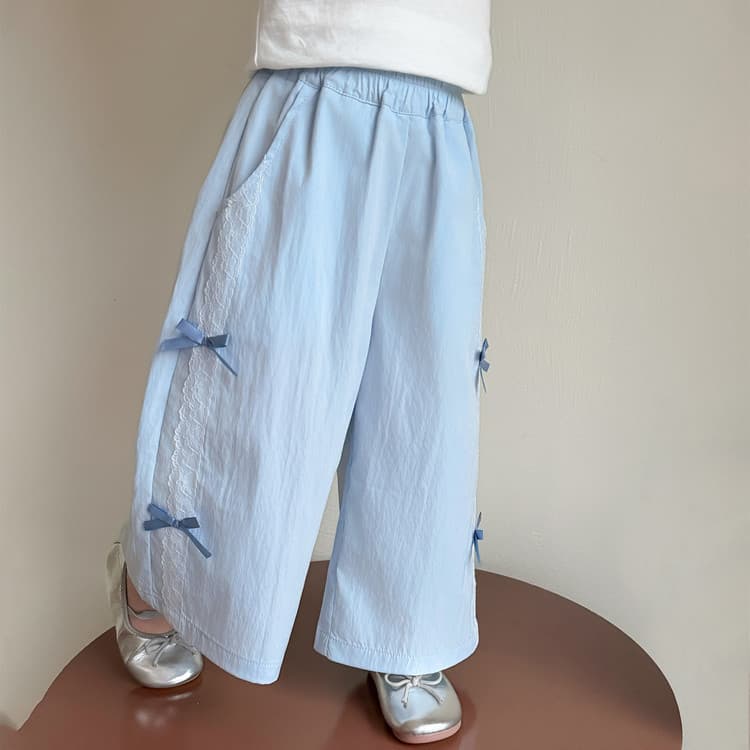 Girls' Summer Pants 2026 New Style, Thin Mosquito-Proof Pants for Young Children, Casual Long Pants, Summer Wide Leg Pants