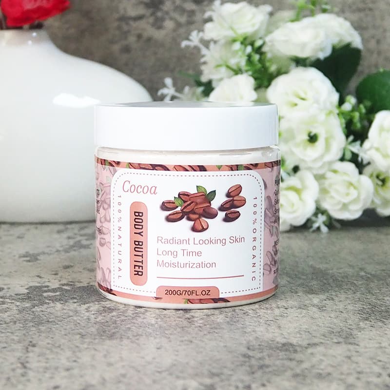 Foreign trade cross-border 200g English packaging cocoa chocolate body butter moisturizing skin nourishing body cream Small Batch