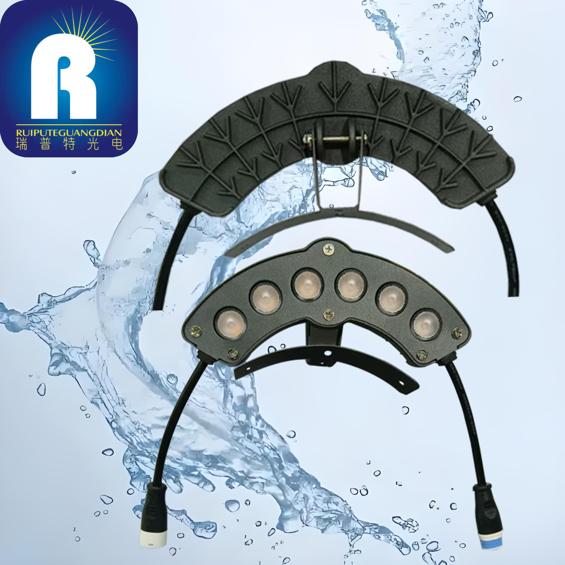 Manufacturer Supply of LED Outdoor Waterproof Double-Sided Corrugated Light 6W 24V for Decoration and Lighting Projects