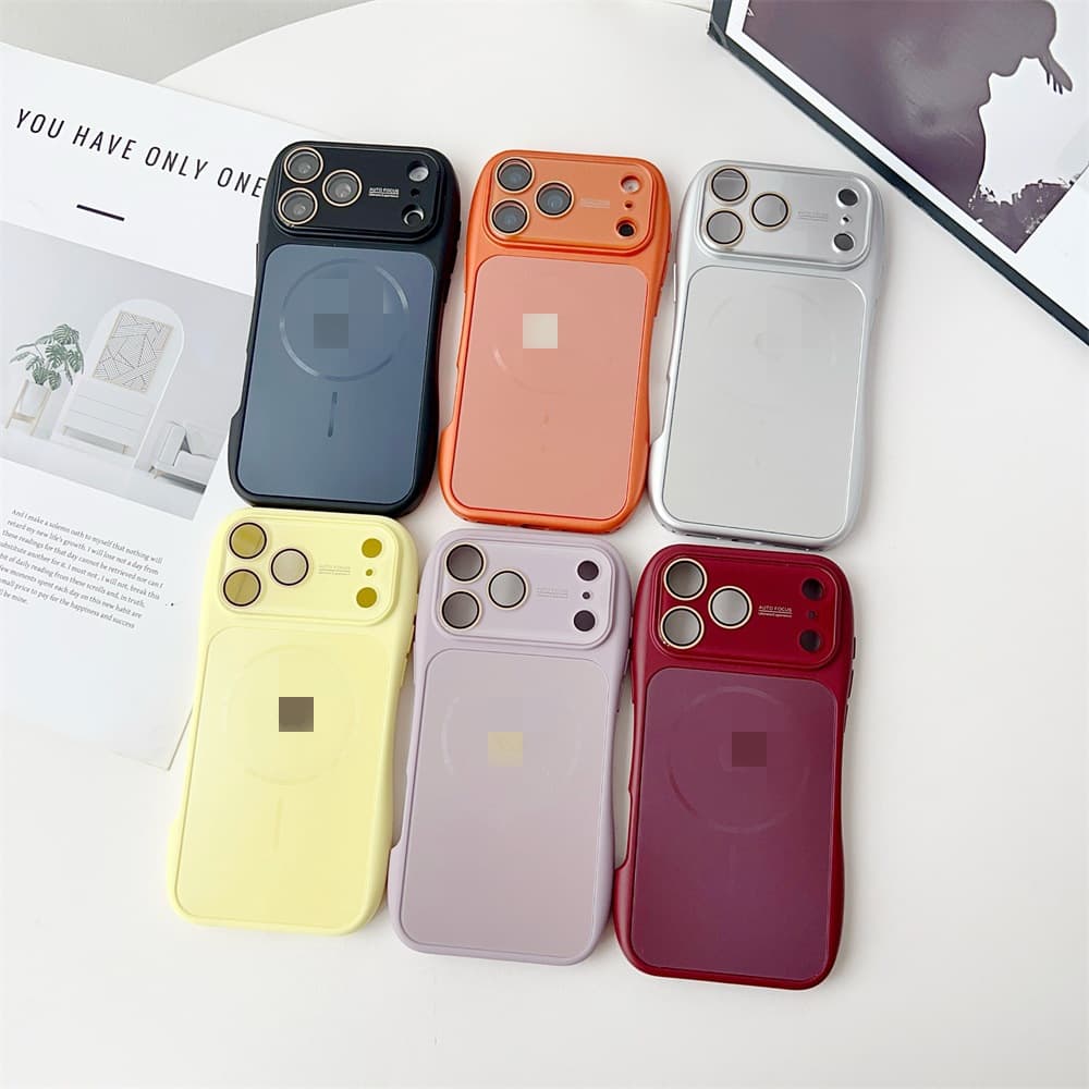 Waist-slimming matte magnetic case for Apple iPhone 14/13, compatible with Apple 17/16/15 Pro Max phone cover