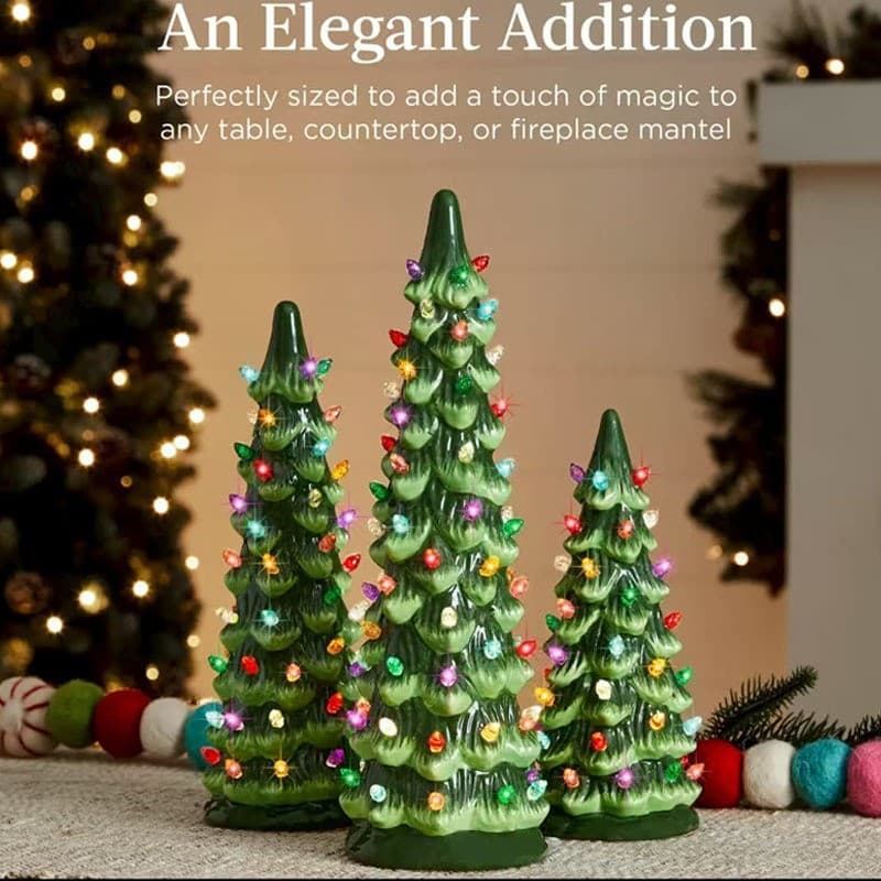 Cross-border 2025 Christmas Tree Light Ornament Window Display Home Garden Christmas Tree Light Decoration