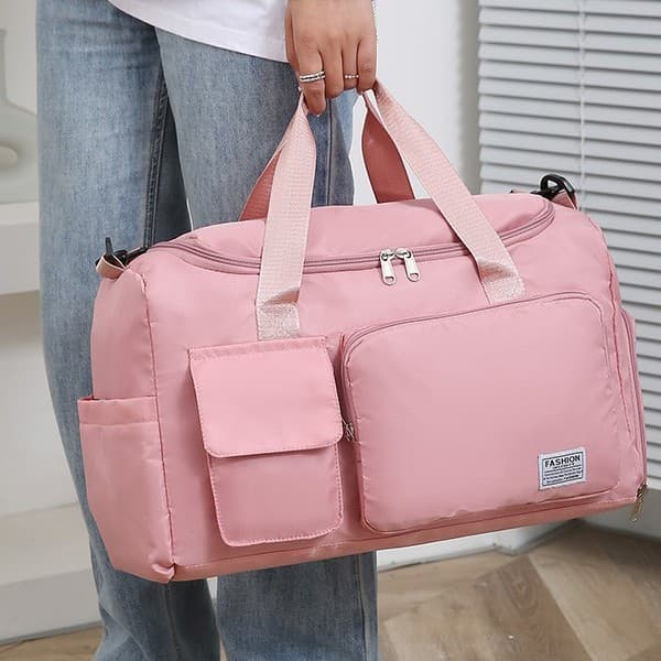 Portable travel storage bag, large-capacity outdoor dry and wet separation storage bag, shoe compartment, sports fitness luggage bag, cross-body bag