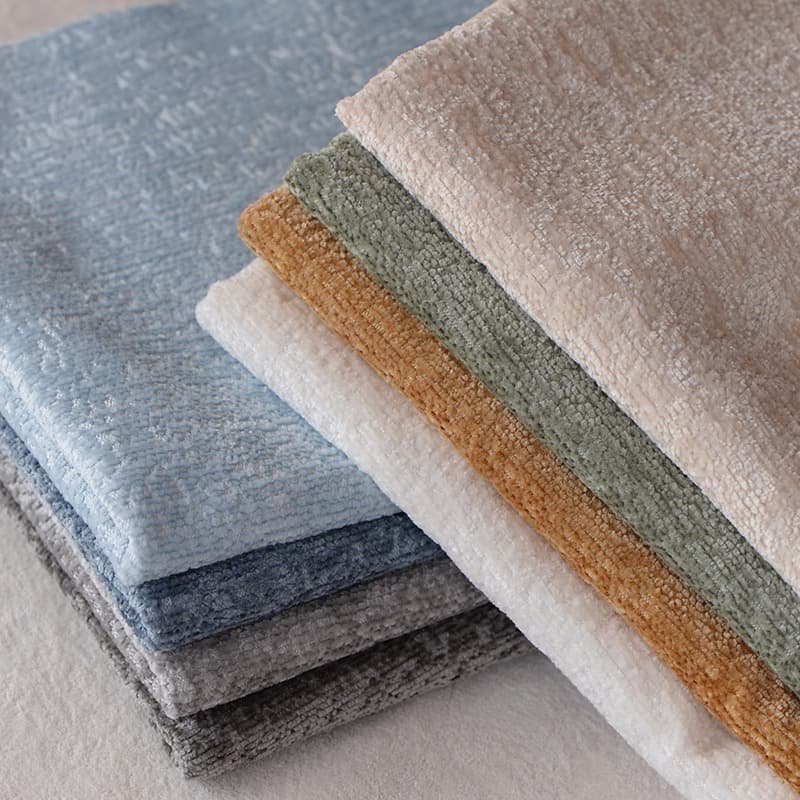 High-End Chenille Sofa Fabric, Thickened, Simple Nordic Style Cushion Sofa Cover, Bay Window Mat, Solid Color Sofa Fabric
