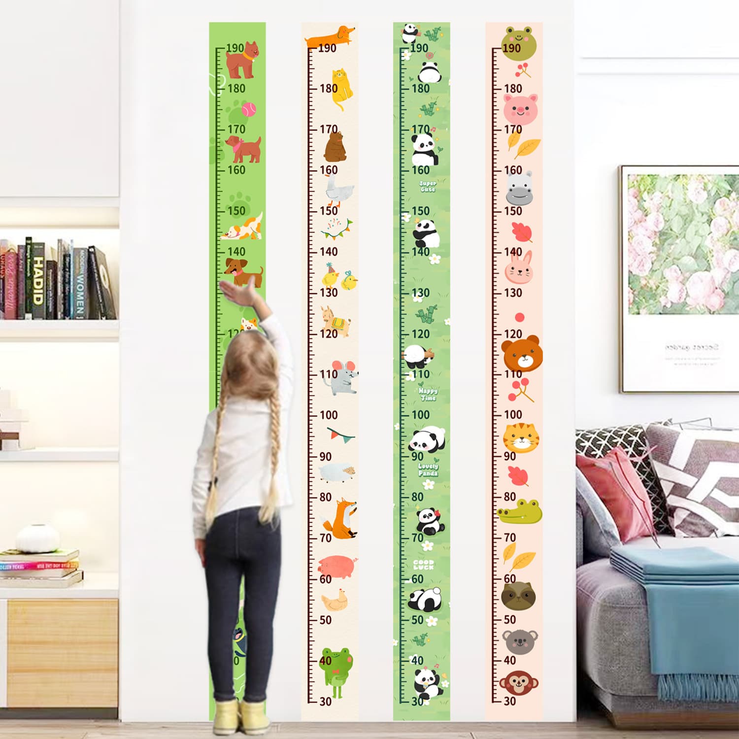 New Cross-Border Multi-Pattern Height Chart Sticker for Children's Room and Living Room Decoration
