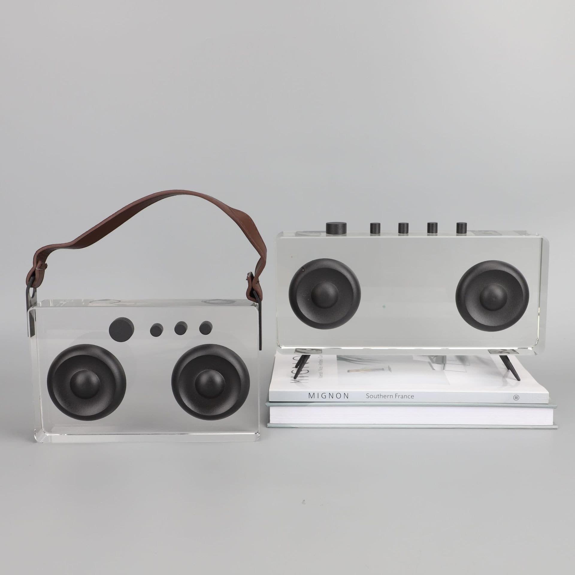 Simple modern portable crystal recorder model room hotel home living room TV cabinet soft decoration ornaments