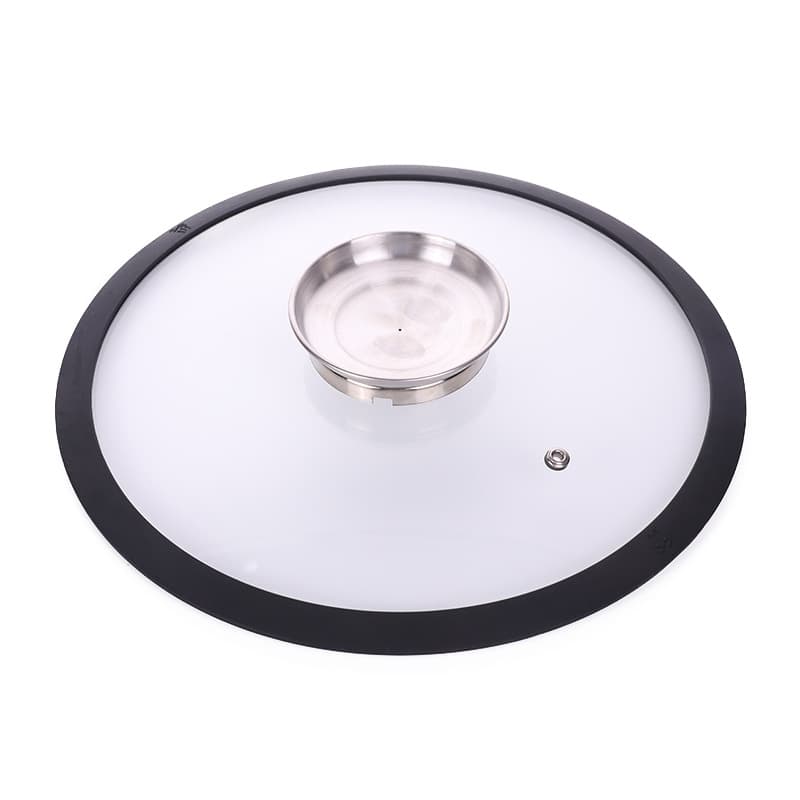 Wholesale heat-resistant multi-function Silicone edging glass lid tempered glass Silicone lid Silicone cover