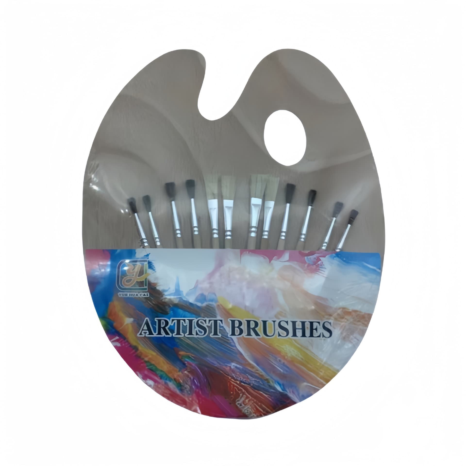 Cross-border Paintbrush Set 12-Piece Watercolor Gouache Acrylic Liner Brush Painting Tool Palette Set Wholesale