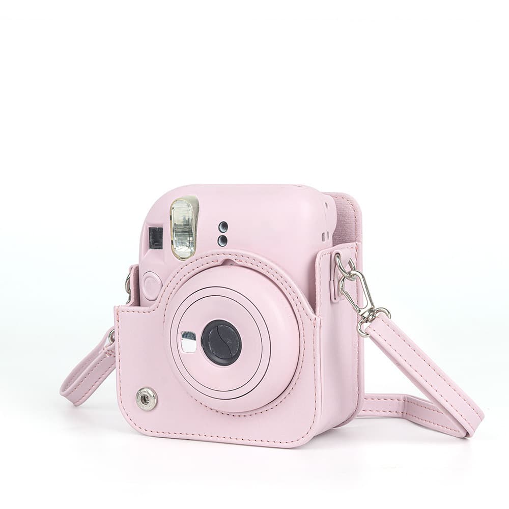 Compatible with Fujifilm Instax Mini 12 Solid Color Camera Bag, Digital Camera Fitted Storage Protective Case, Crossbody Bag
