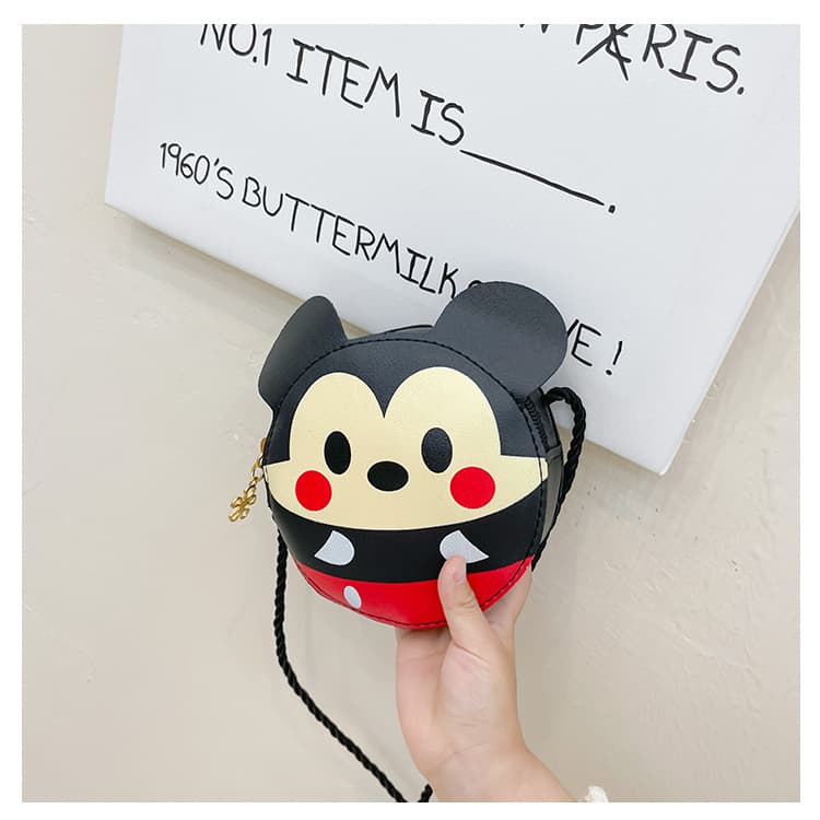 New Cartoon Puppy Fashion Kids' Shoulder Crossbody Snack Bag PU Cartoon Cute Mouse Bag Girls' Bag