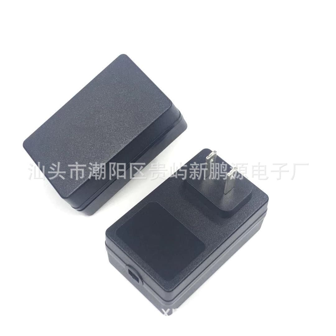 Square American standard power adapter shell, 12V 1A 12W Chinese standard wall plug, European standard casing