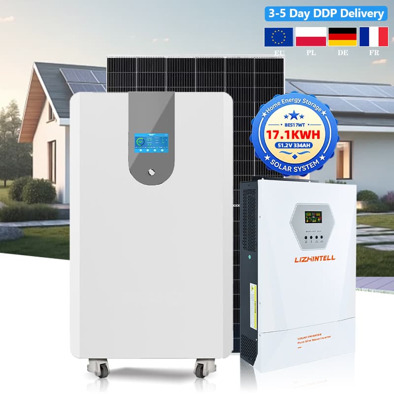 17.1kWh 51.2V 334Ah LiFePO4 Floor Storage Solar Battery ESS