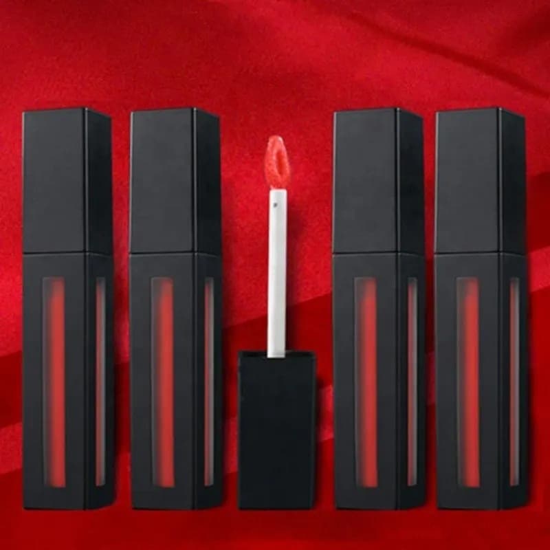 Cross-border makeup no-logo pearlescent lip glaze matte lipstick easy to color moisturizing lip gloss matte lip glaze