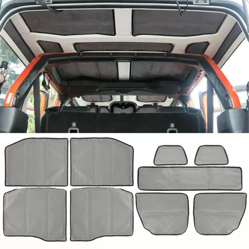Jeep Wrangler JL 2018-2022 Hard Top Roof Heat Insulation Kit 4 Door Compatible with Jeep Wrangler JL Heat Insulation Cover