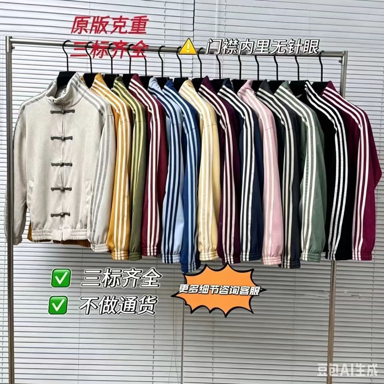 Cross-border Best Seller Three-Leaf Spring-Autumn Three-Stripe Retro Chinese-Style Stand Collar Tang Suit Sports Jacket
