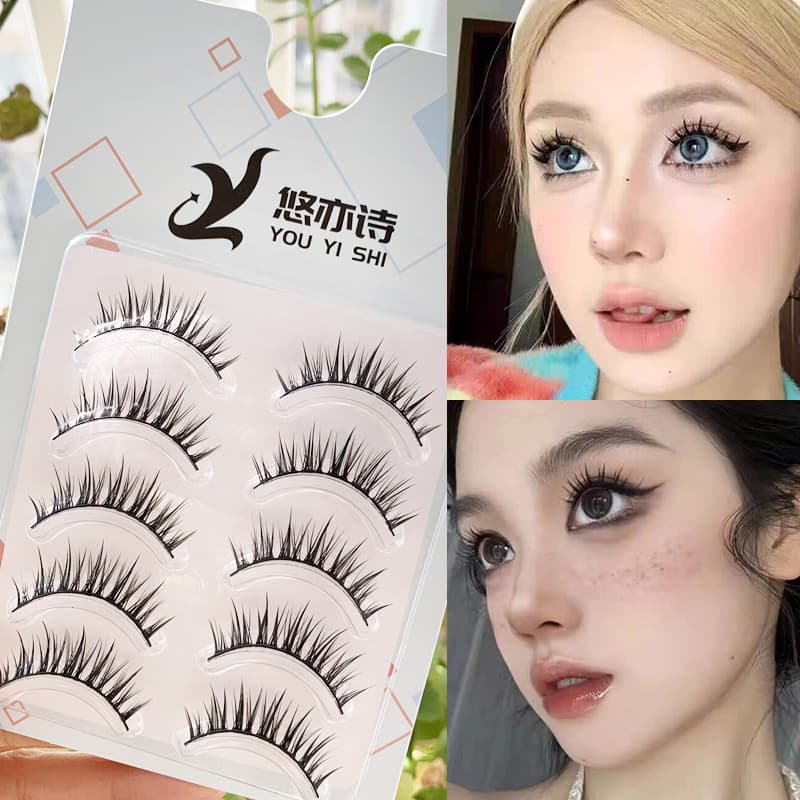 Youyishi Hard Stem Manga Wet Lashes Wheat Style Barbie Big Eye Thick Hairline Lashes Professional Eyelash Salon Use