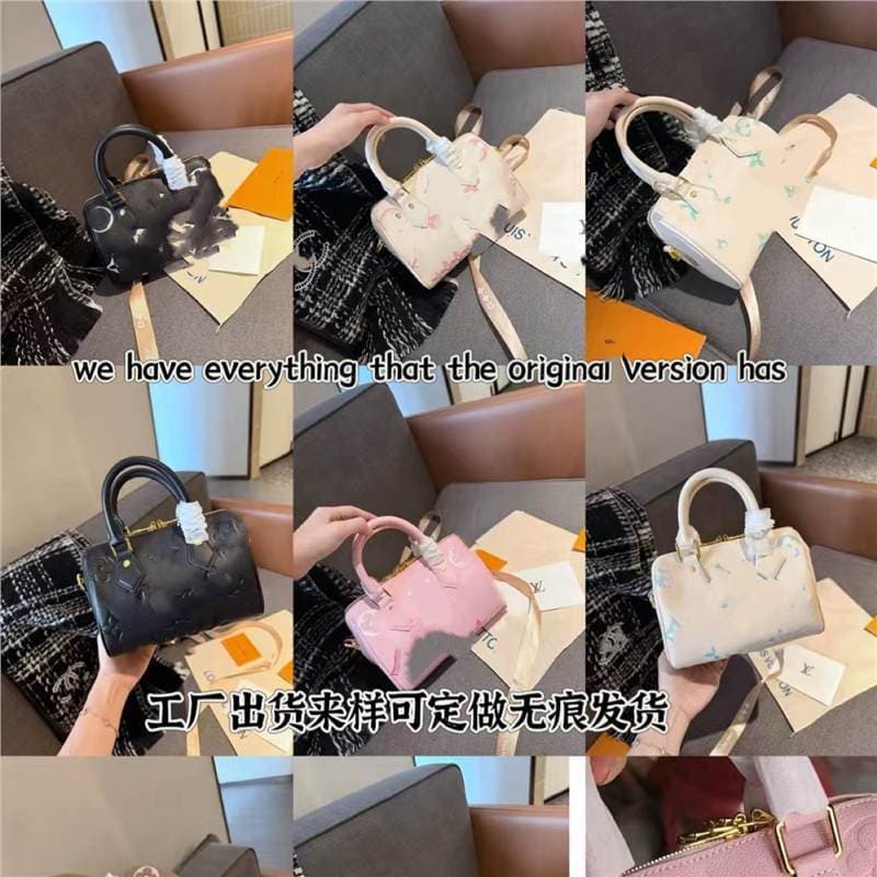 2025 New Small Pillow Boston Bag Versatile Gradient Pink Women's Handbag Trendy Crossbody Shoulder Bag