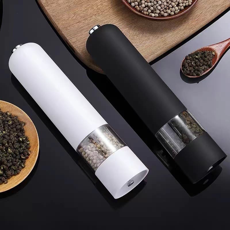 Pepper Grinder for Steak Seasoning, Electric Cross-border Sea Salt Grinder with Automatic Grinding Bottle