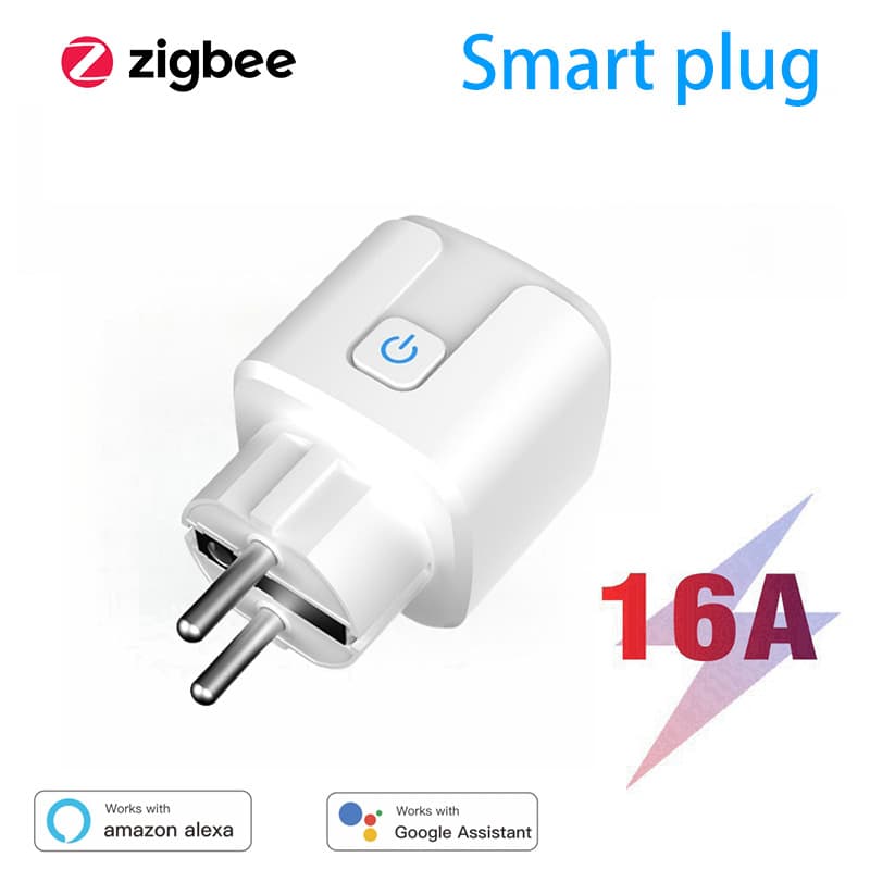 Zigbee 3.0 EU Standard Smart Plug, Alexa Voice APP Remote Control Smart Home Plug Switch