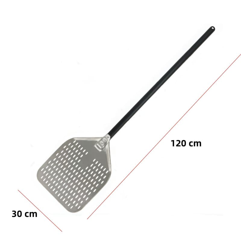 Wholesale cross-border Amazon long handle stainless steel pizza shovel long handle pizza baking shovel cake transfer punch
