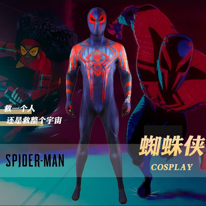 Amazon Spider-Man Across the Spider-Verse 2099 Cos Costume Marvel Anime Cosplay Bodysuit Wholesale