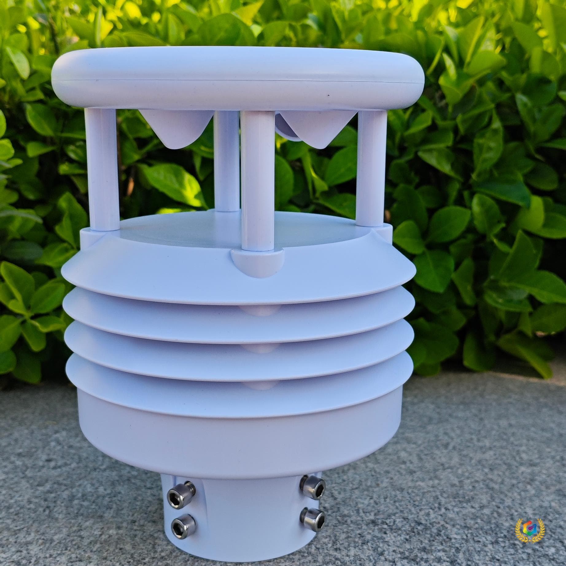 ✅ Ultrasonic Wind Speed and Direction Sensor Housing with Radiation Protection Cover, ASA Weather Station Louvered Box, Ultrasonic Housing Probe