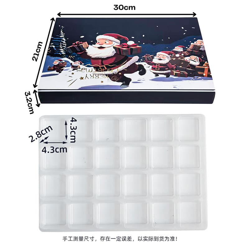 In Stock Christmas Blind Box 24 Grid Advent Calendar Empty Box Surprise Gift Box Poke Fun Christmas Blind Box