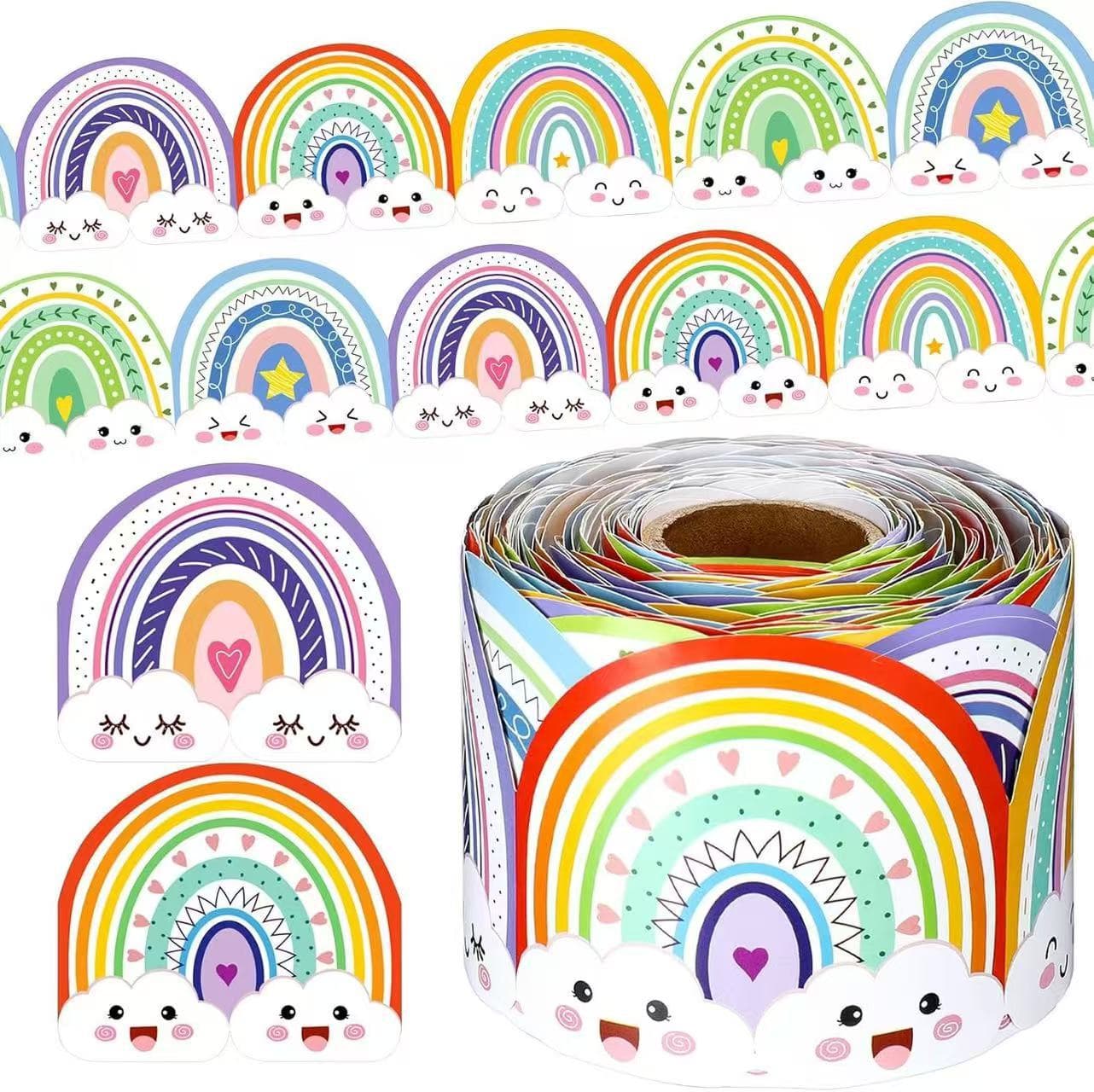 Factory Wholesale Pencil Blackboard Sticker Room Decoration Border Sticker Handmade Craft Decorative Adhesive Sticker