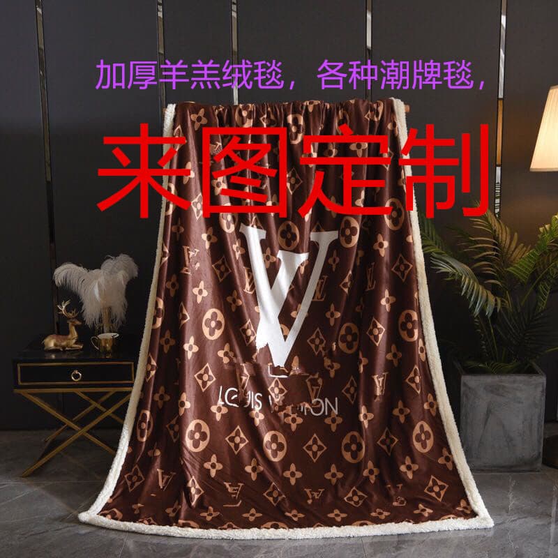 Factory Printed Best-Seller Blanket, Baby Fleece Lamb Fleece Air Conditioning Throw, New Export Branded Blanket Cross-Border Trendy Brand