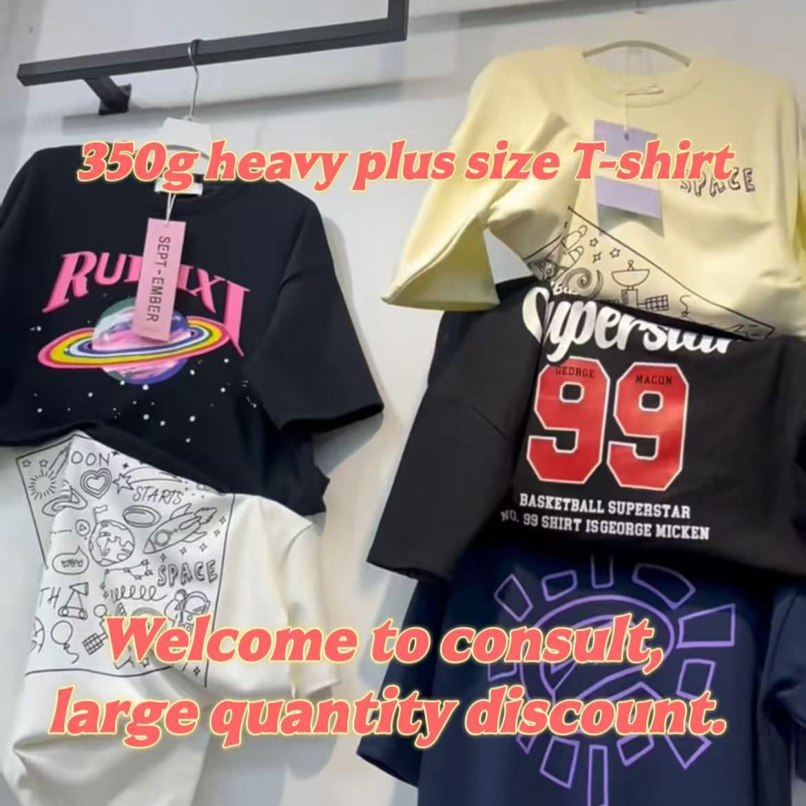 High-quality T-shirts large cheap size wholesale foreign trade tail goods wholesale