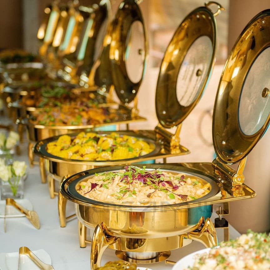 Round Chafing Dishes for Hotel and Restaurant Supplies