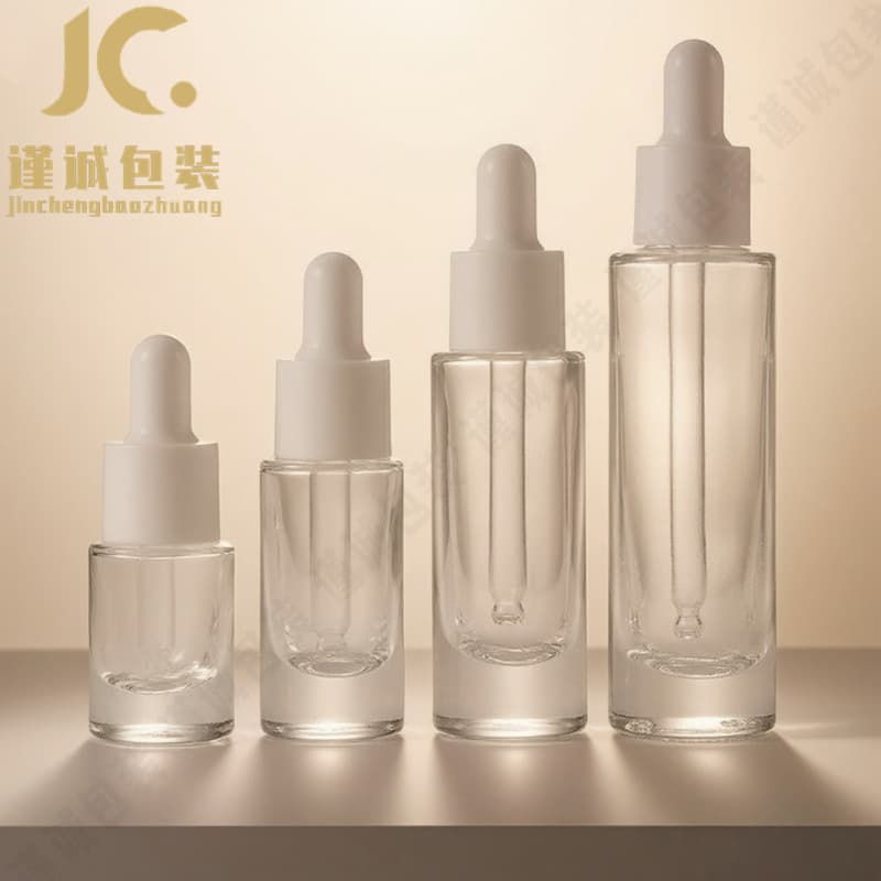 Spot 10ml straight round dropper essence oil bottle cosmetics transparent slimming liquid bottle glass beauty liquid bottle