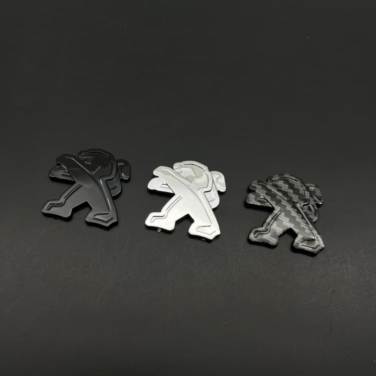 Compatible with Peugeot Modified Steering Wheel Logo Airbag Cover Badge Sticker Black 207/408/508/307/2008