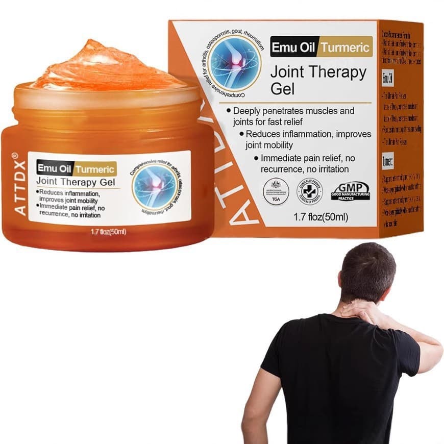 ATTDX Emu Oil Turmeric Joint Therapy Gel Turmeric Joint Gel Massage Gel