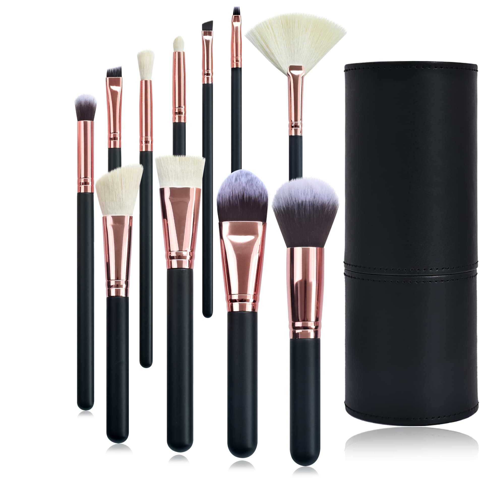 Cross-Border Hot-Selling Rose Gold Makeup Brush Set, Loose Powder Brush, Contour Brush, Soft-Bristled Makeup Tools for Beginners, Wholesale