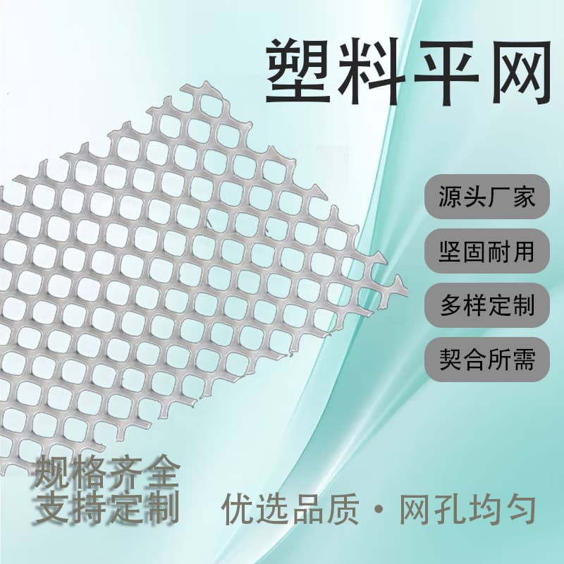 Customizable White Plastic Net Thickened Safety Net Pet Cage Net Chicken Duck Breeding Net Aquaculture Plastic Net