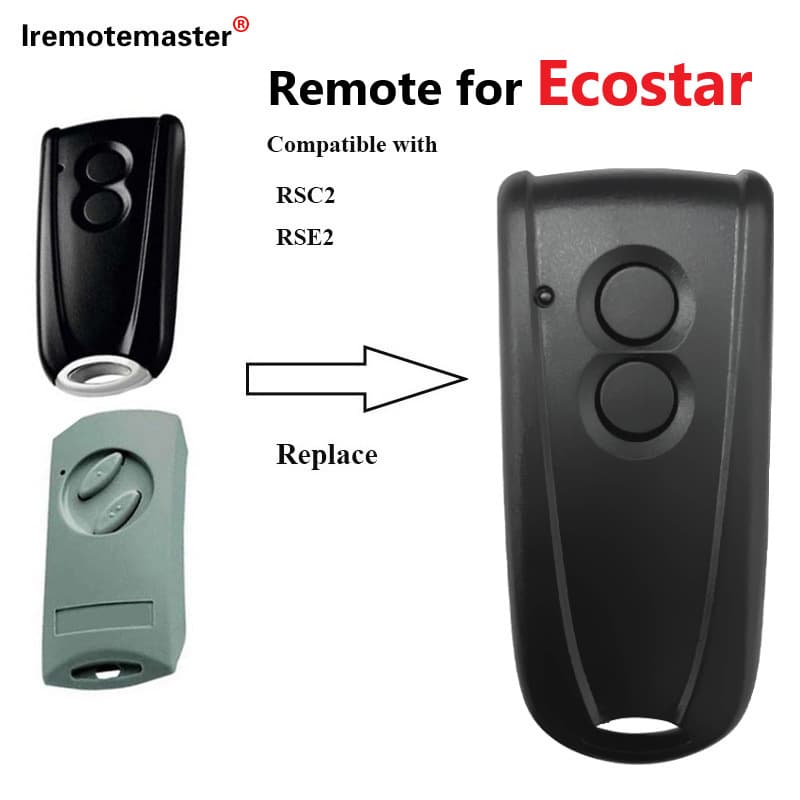 ECOSTAR 433 Wireless Rolling Code Garage Door Remote Compatible with RSE2 RSC2 Remote
